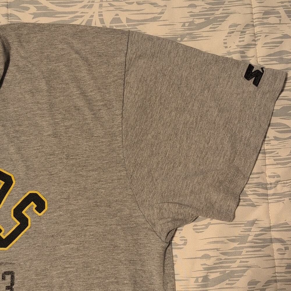 Starter Pittsburgh Steelers Logo T-shirt Gray Cotton Blend XL - Picture 4 of 5